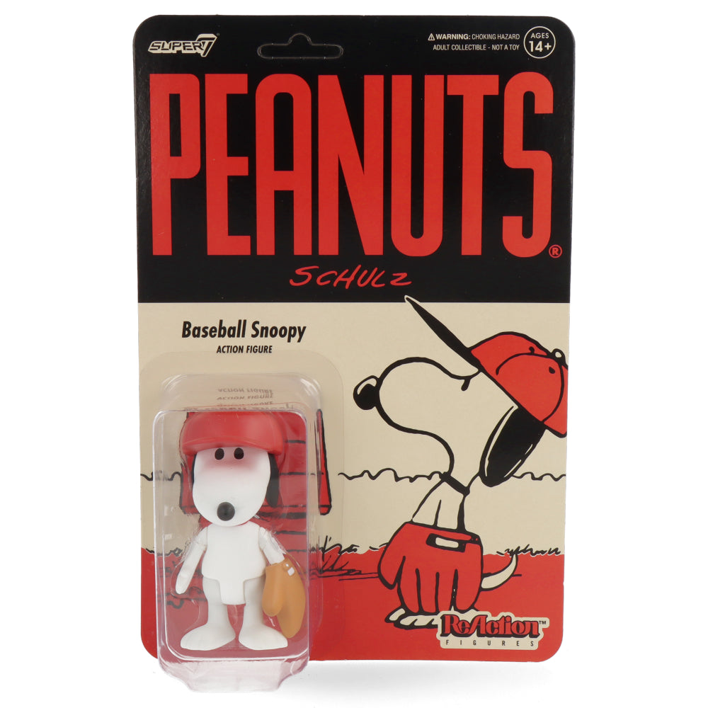 Peanuts Snoopy Baseball ReAction Figure Wave 5 - Collectible Toy for Fans, Display & Play - Perfect for Home Decor, Office Display & Gifts