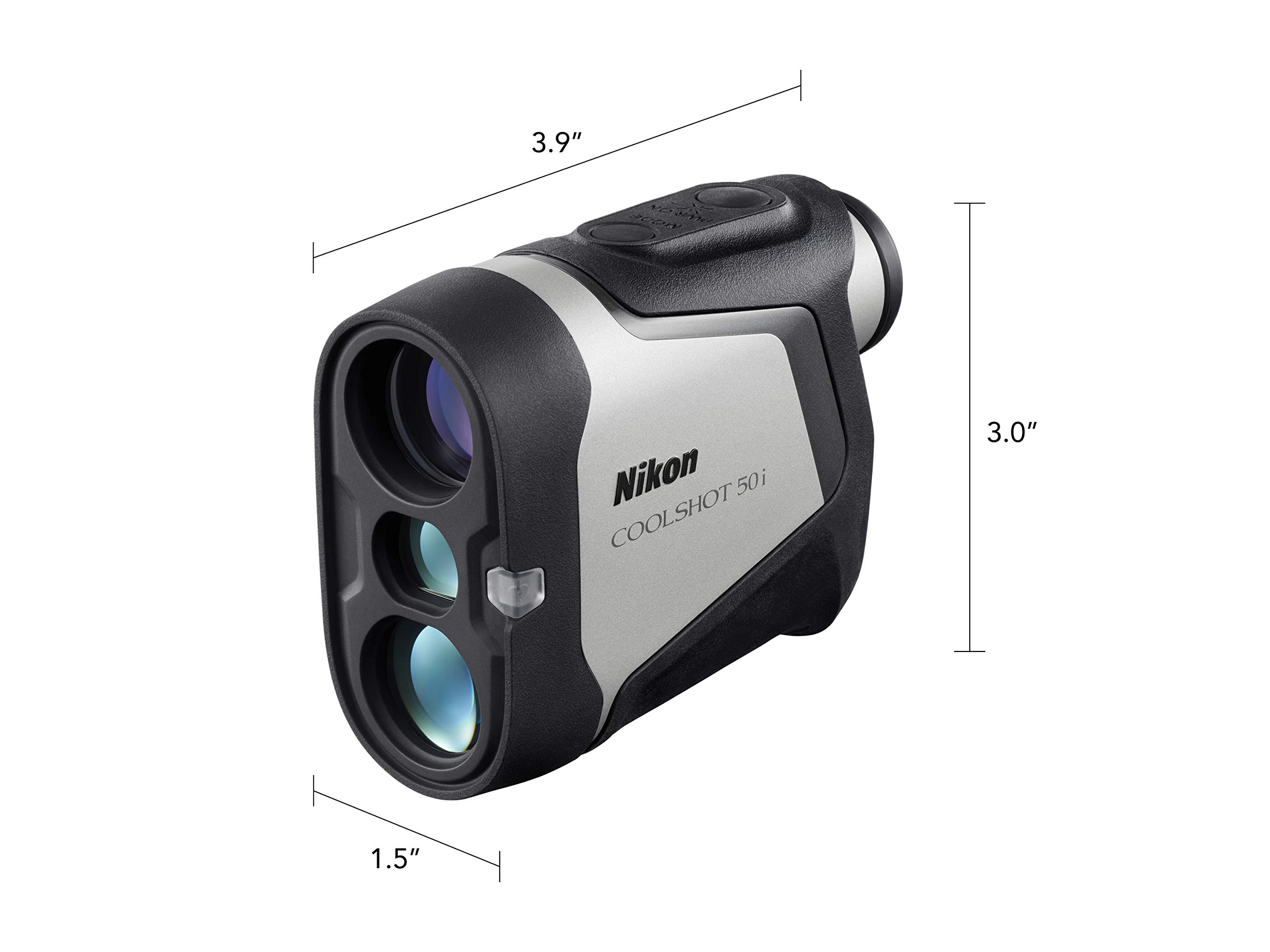 Nikon COOLSHOT 50i Golf Laser Rangefinder with Slope, Magnetic Mount & OLED Display | Tournament Legal Golf GPS Device | Perfect for Golfers, Hunters & Outdoor Enthusiasts