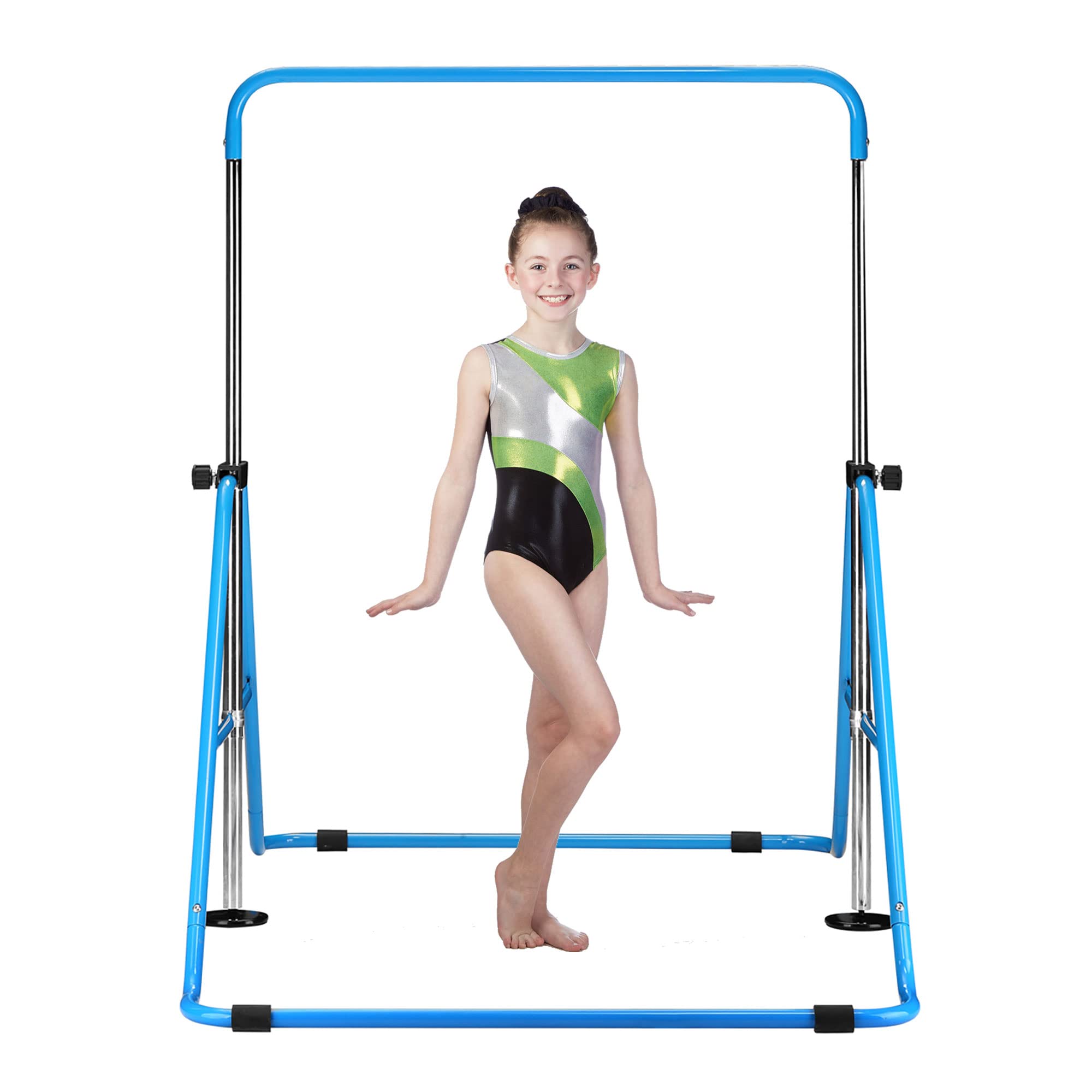Adjustable Kids Gymnastics Bar - Junior Training & Monkey Bars for Home Use