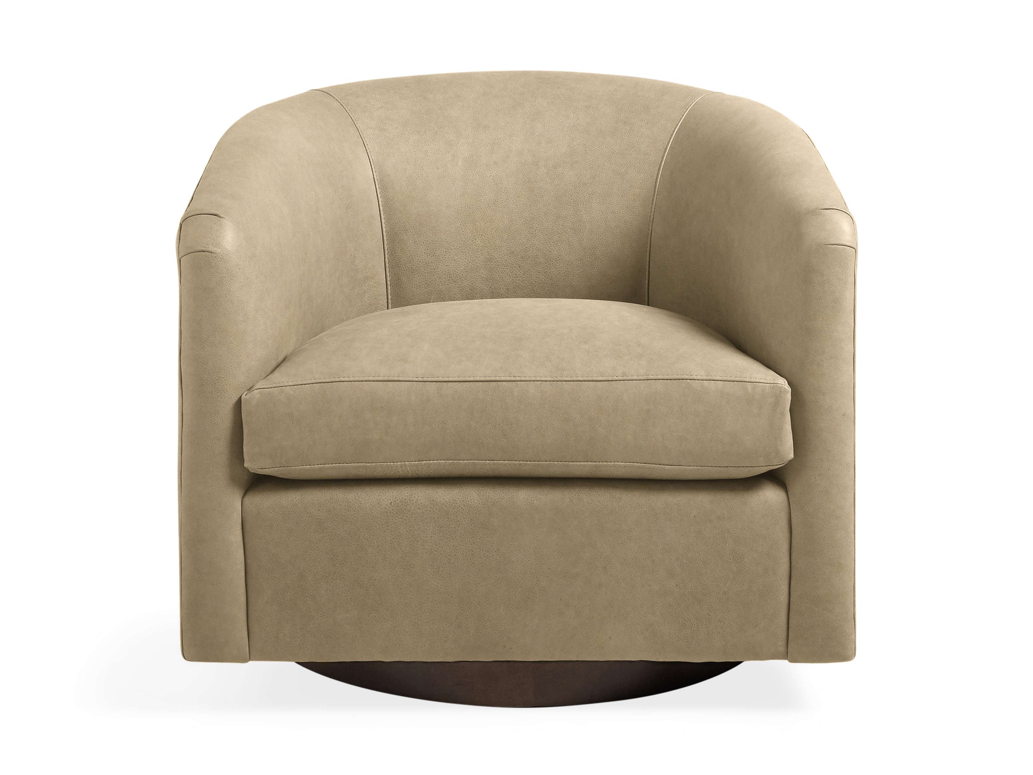Premium Bowan Leather Swivel Chair - 360° Rotating Executive Office Chair with Padded Seat & Lumbar Support - Perfect for Home Office, Conference Rooms & Study Areas