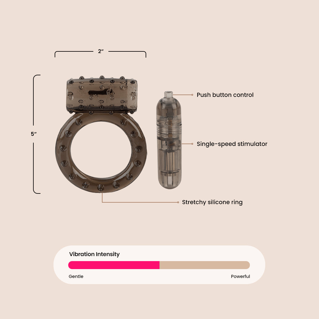 COLT Vibrating Stud™ - Premium Vibrating Cock Ring for Enhanced Pleasure | Perfect for Couples & Solo Play | Sensual Massager for Intimate Moments