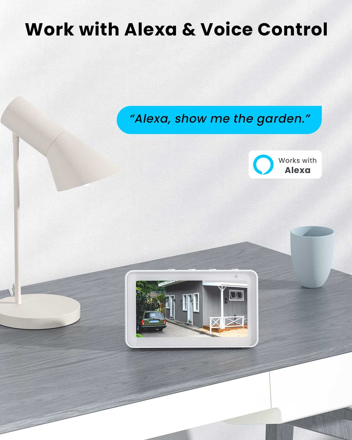 ieGeek 2K Solar Security Camera Wireless Outdoor - 360° PTZ WiFi Battery Home Surveillance System with AI Motion Detection, Smart Siren & 3MP Color Night Vision | Weatherproof for Yard, Garage & Driveway Protection | 2-Way Audio & App Alerts