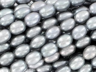 Freshwater Rice Pearls Silver 3-4mm 15