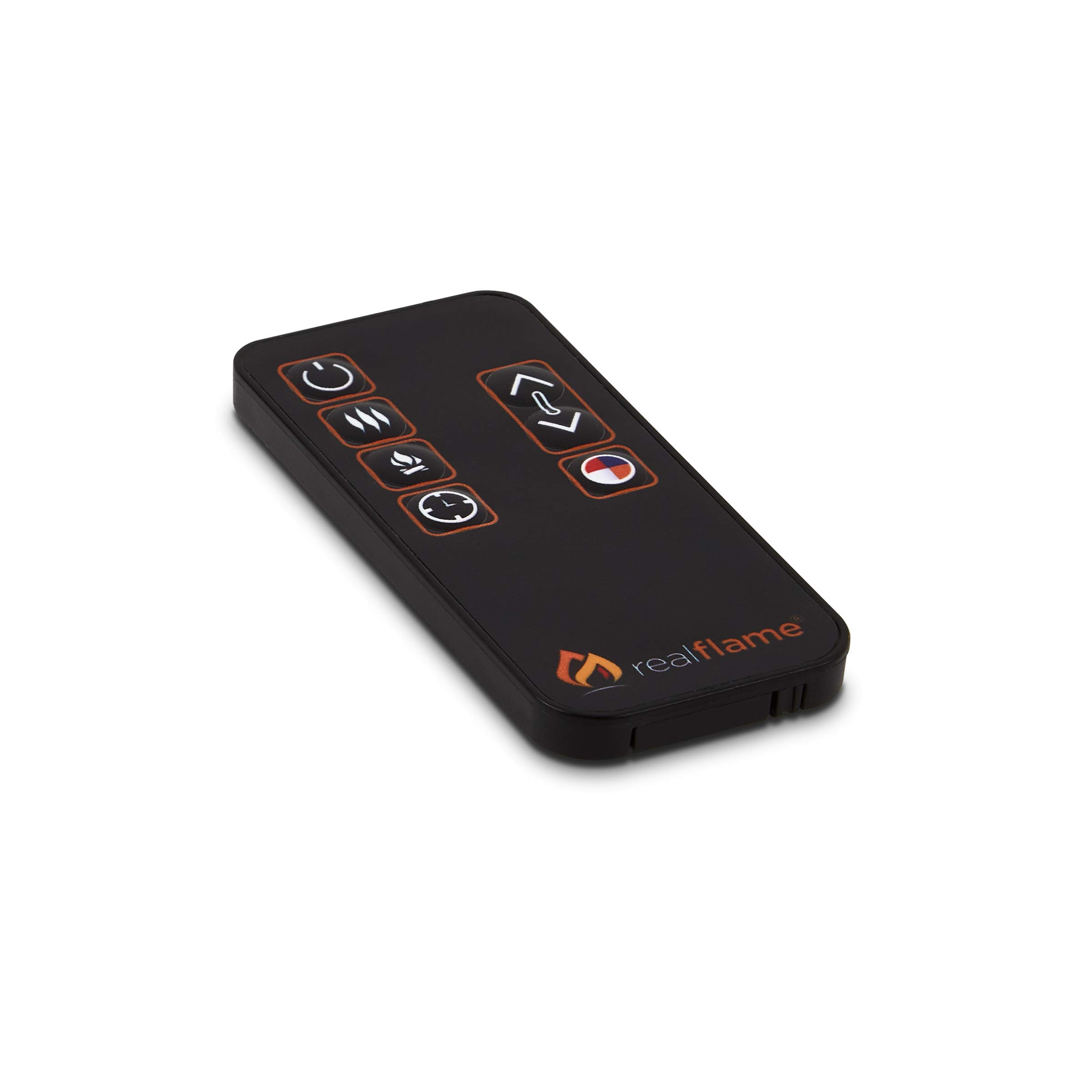 Real Flame Corretto 72-Inch Black Electric Fireplace - Modern Heating Solution for Living Room, Bedroom & Office