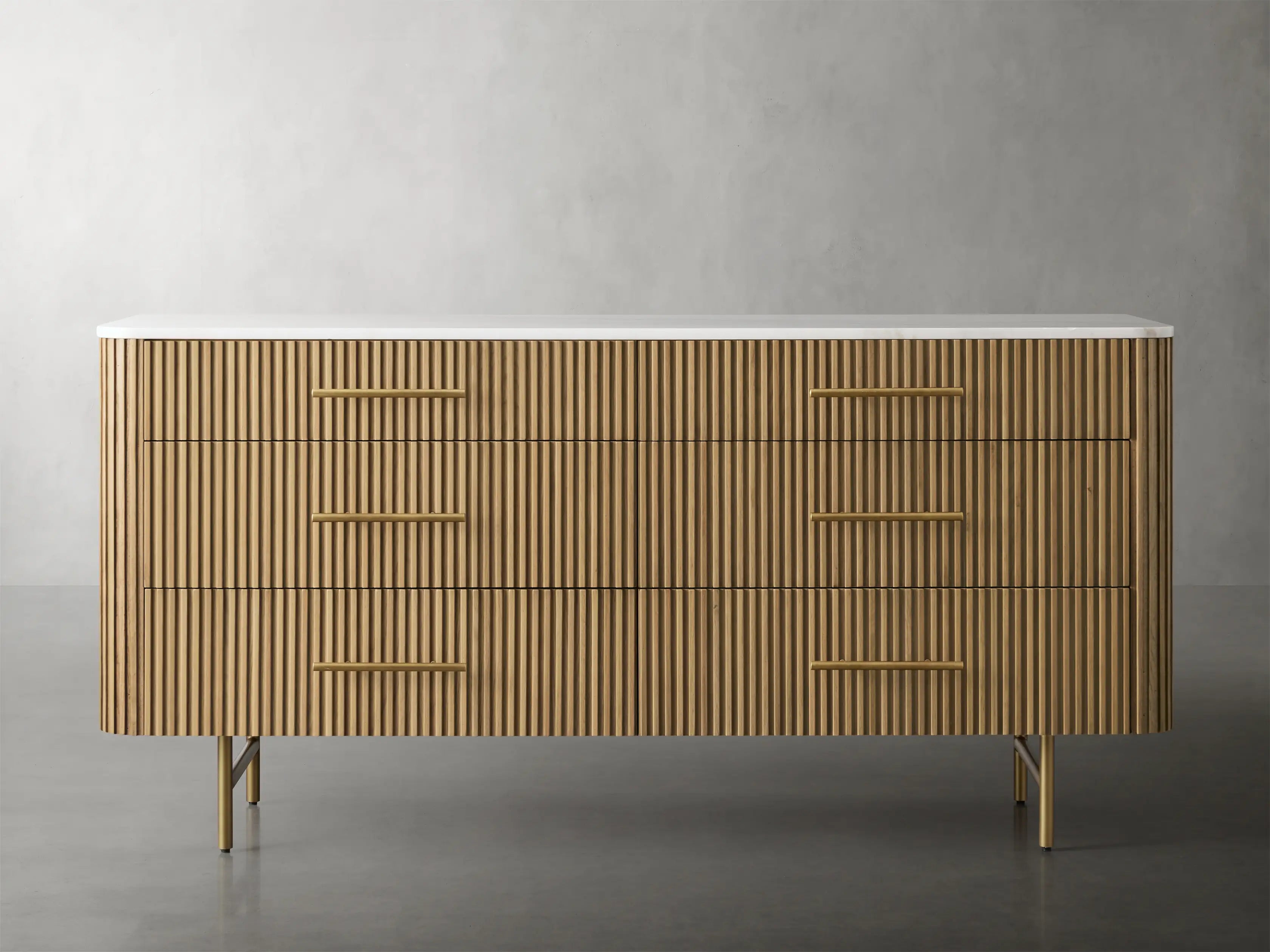 Fimley 6-Drawer Dresser - Modern Wooden Chest of Drawers for Bedroom Storage & Organization | Perfect for Clothes, Linens & Accessories