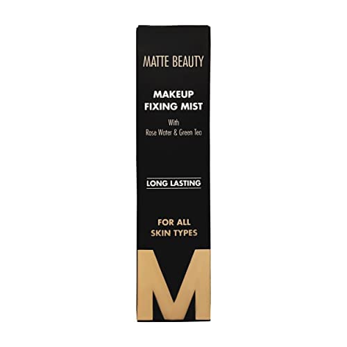 Professional Makeup Fixing Mist with Rose Water & Green Tea - Long-Lasting Makeup Setting Spray for Face - 100ml - Perfect for Bridal, Photo Shoots & Daily Wear