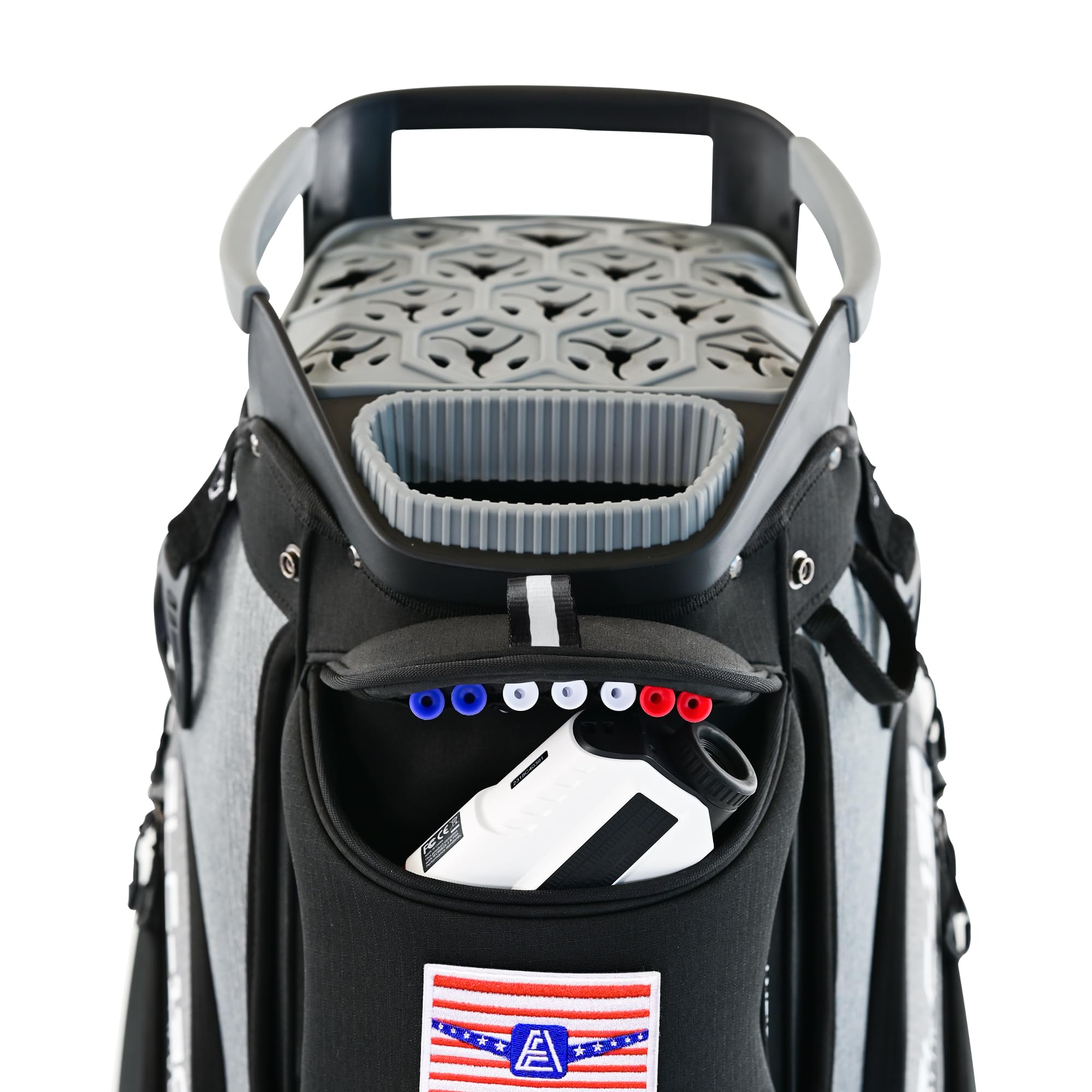 **ASK ECHO 2024 SLC-130 Premium Soundless Golf Cart Bag with 15-Way Full-Length Dividers & Rain Cover – Durable & Lightweight Golf Bag for Men | Perfect for Golf Courses, Tournaments & Leisure Play**