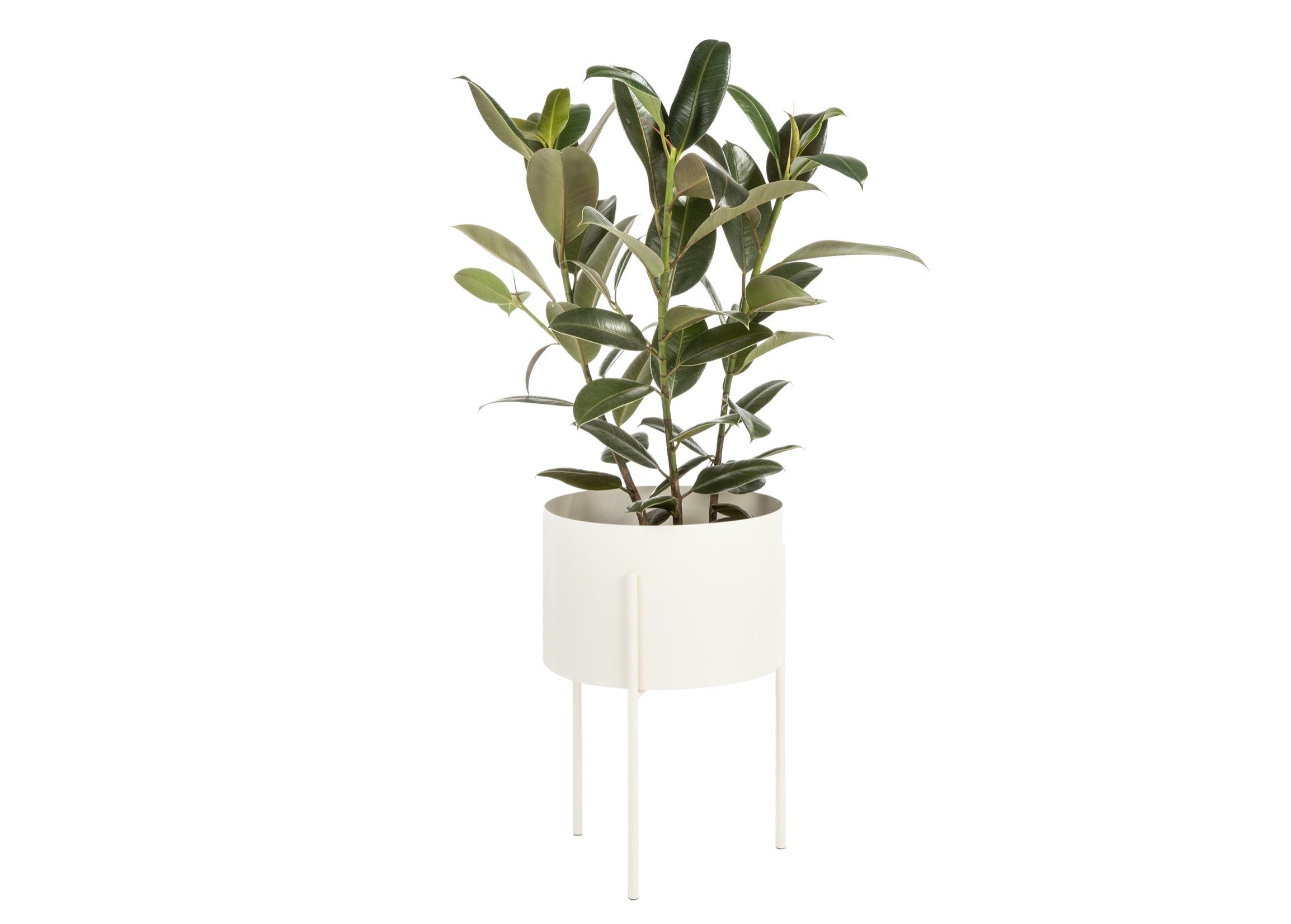 Maki Planter - Wide Modern Ceramic Flower Pot for Indoor Plants, Succulents & Herbs - Perfect for Home Decor, Office Desk & Garden Decorations