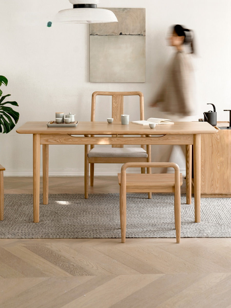 Premium Oak & Ash Solid Wood Tea Maker Set with Integrated Tea Table - Perfect for Home, Office & Zen Tea Ceremonies