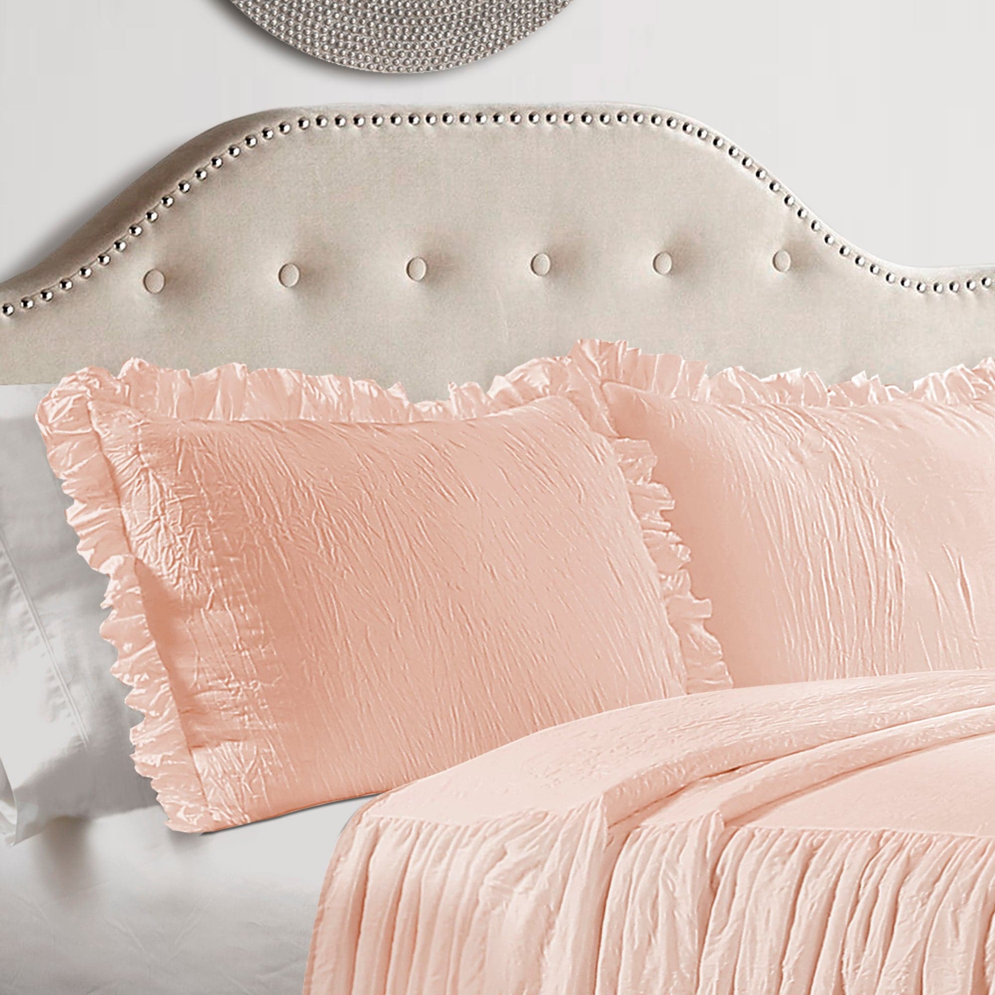 Elegant Ruffle Skirt Bedspread Set - Soft & Stylish Queen Size Bedding for Girls & Women - Perfect for Bedroom Decor, Guest Rooms & Cozy Home Styling