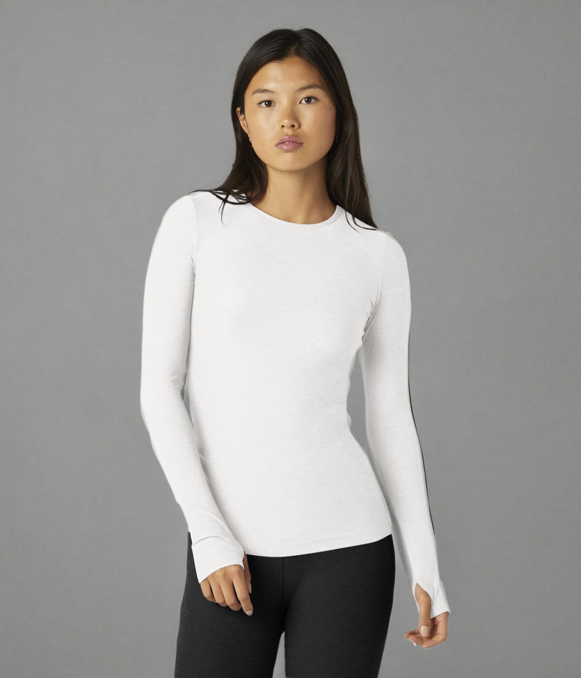Beyond Yoga Women's Classic Crew Pullover - Soft Stretchy Lounge Sweatshirt for Yoga, Gym & Casual Wear | Comfortable Everyday Pullover for Workouts & Relaxation