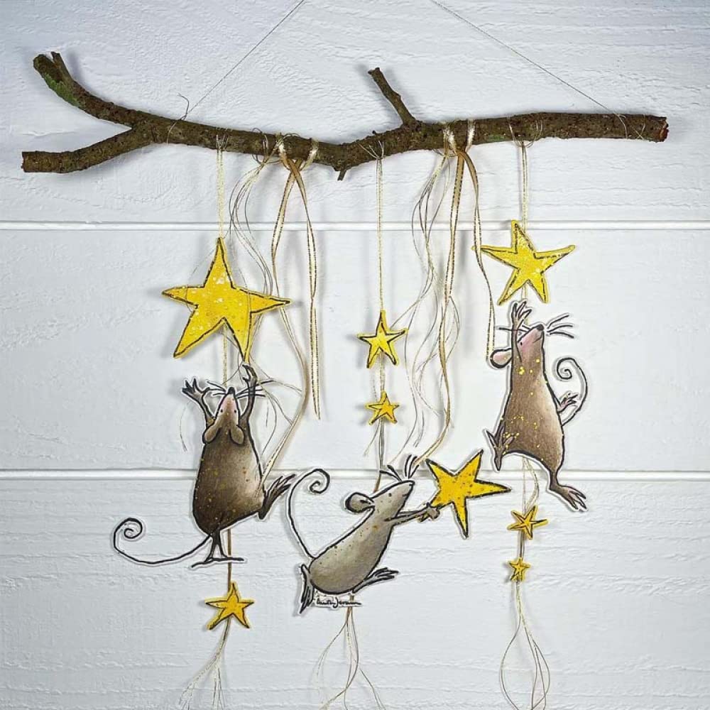 Transparent Silicone Stamps & Metal Stencil Die Cuts Set - 'Reach for The Stars' DIY Scrapbooking Supplies for Card Making, Paper Crafting, and Punch Template Molds | Perfect for Greeting Cards, Journals, and Home Decor Projects