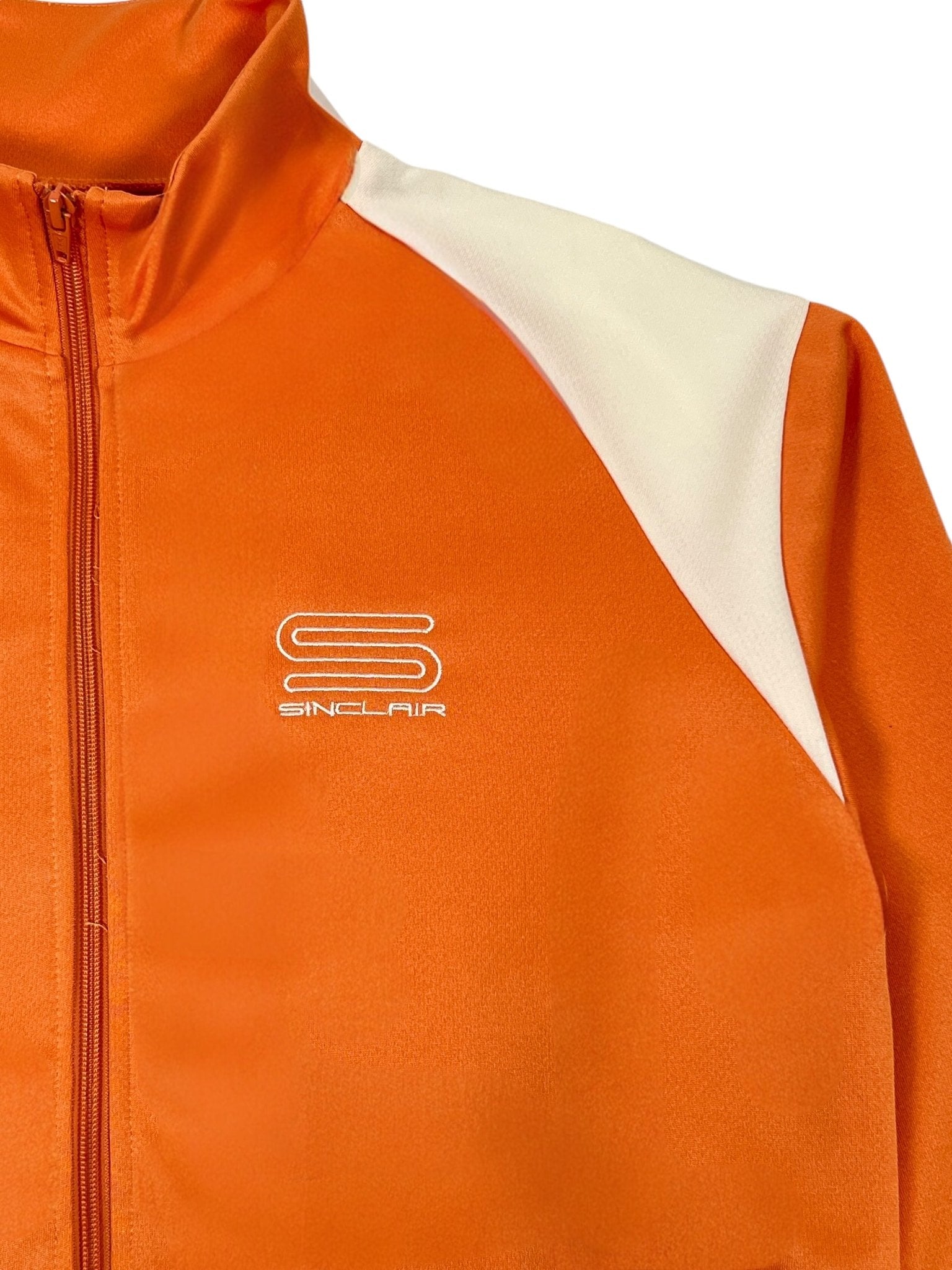 Sinclair Smt190 Tech Logo Track Jacket Rust - Lightweight Men's Running Jacket with Breathable Fabric for Outdoor Jogging & Gym Workouts