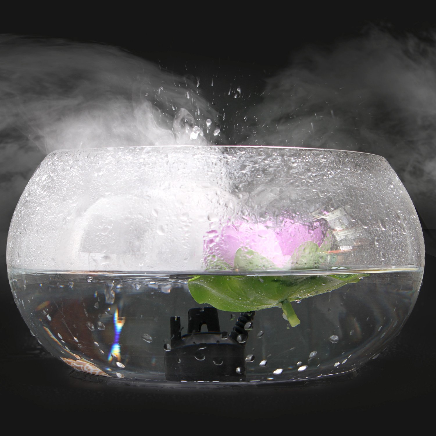 AGPtEK Ultrasonic Mist Maker Fog Machine - 300mL/H Output for Water Fountains, Ponds, Rock Gardens, Fish Tanks, Vases & Bird Baths - Perfect for Home Decor, Hydroponics & Humidifying Indoor Spaces