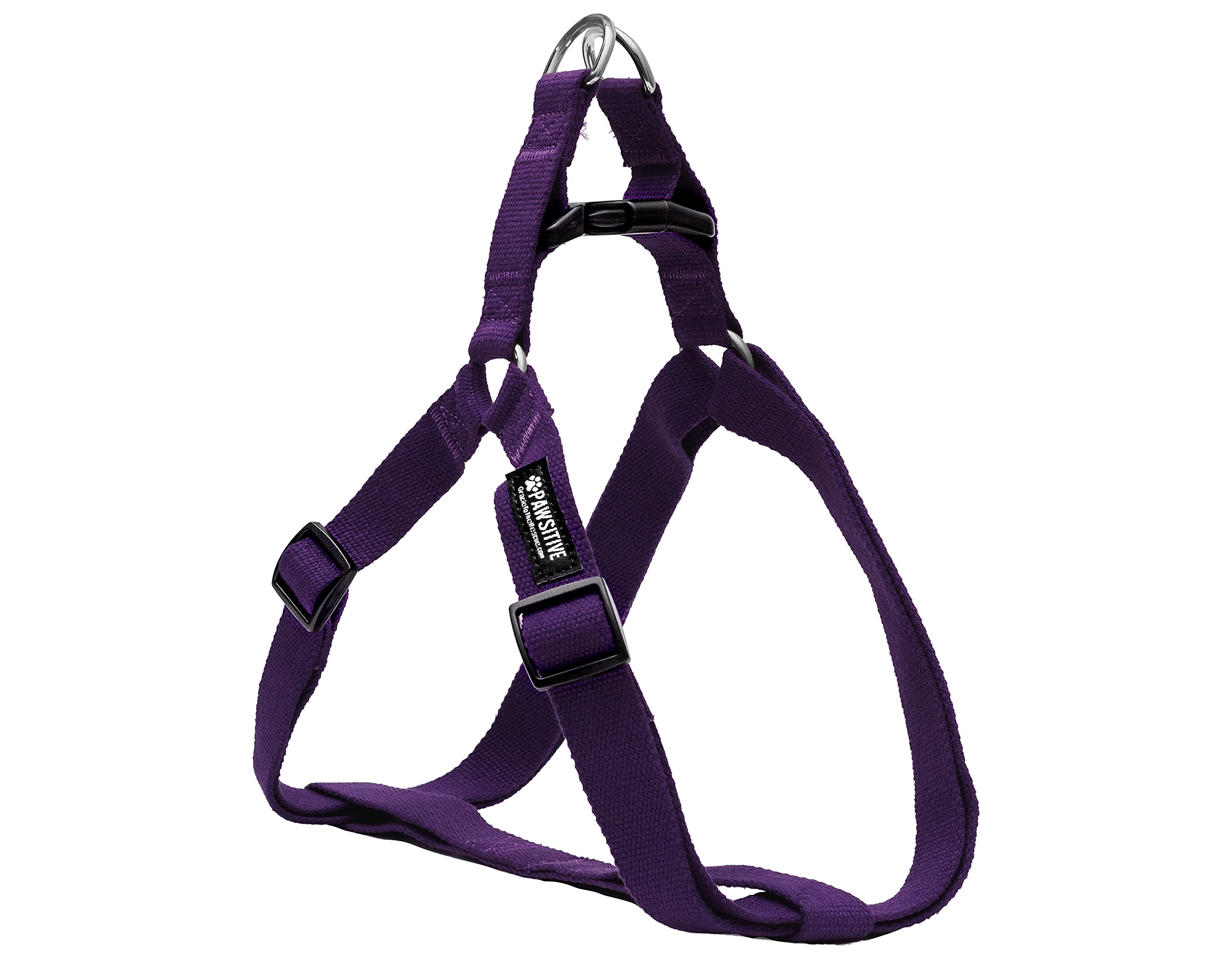 Pawsitive Hemp Dog Harness - Step-in Style, Soft & Hypoallergenic Pet Vest for Small, Medium & Large Dogs | Adjustable & Comfortable | Large Purple | Perfect for Walking, Training & Outdoor Adventures