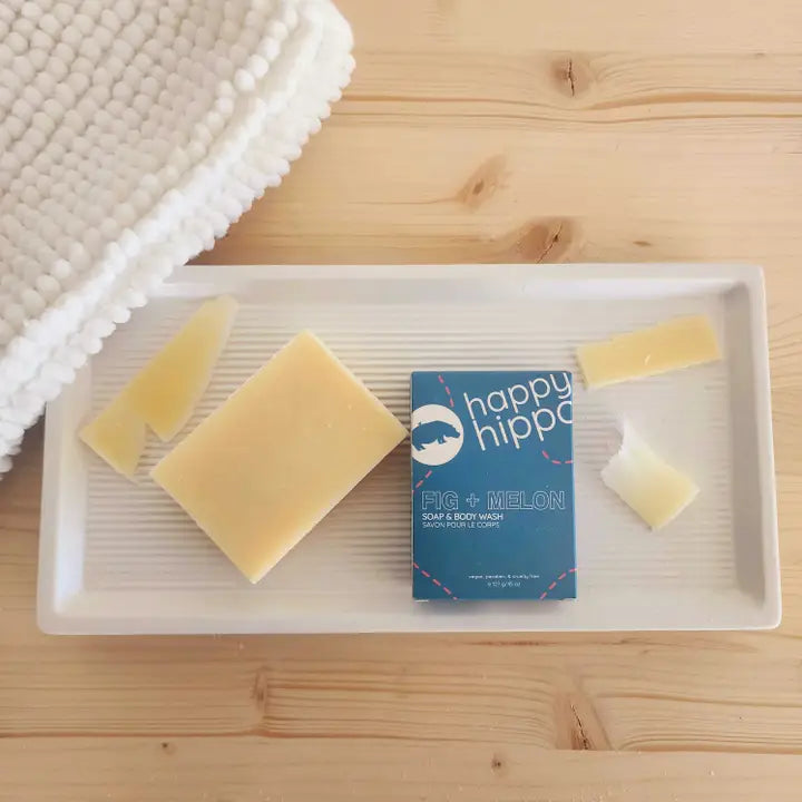 Happy Hippo Handmade Soap Bar - Natural & Organic Soap for Sensitive Skin - Perfect for Daily Bathing, Gifts & Travel