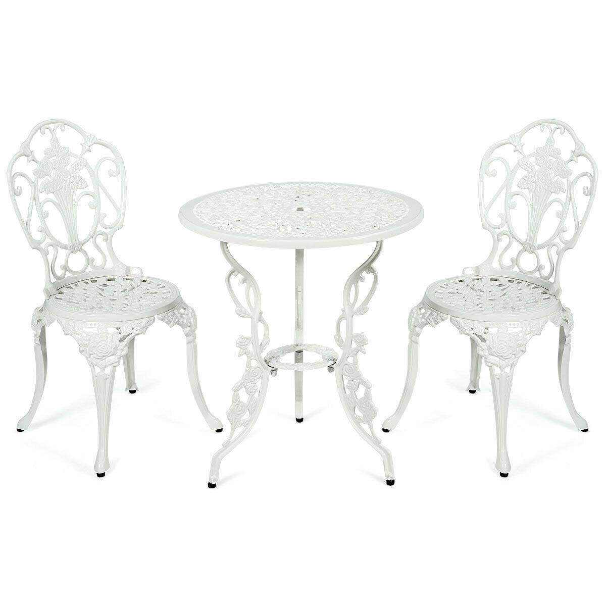 UMTEC 3-Piece Outdoor Bistro Set - Lightweight Aluminum Patio Table & Chairs for Garden, Balcony, or Backyard Dining | Weather-Resistant Outdoor Furniture Set