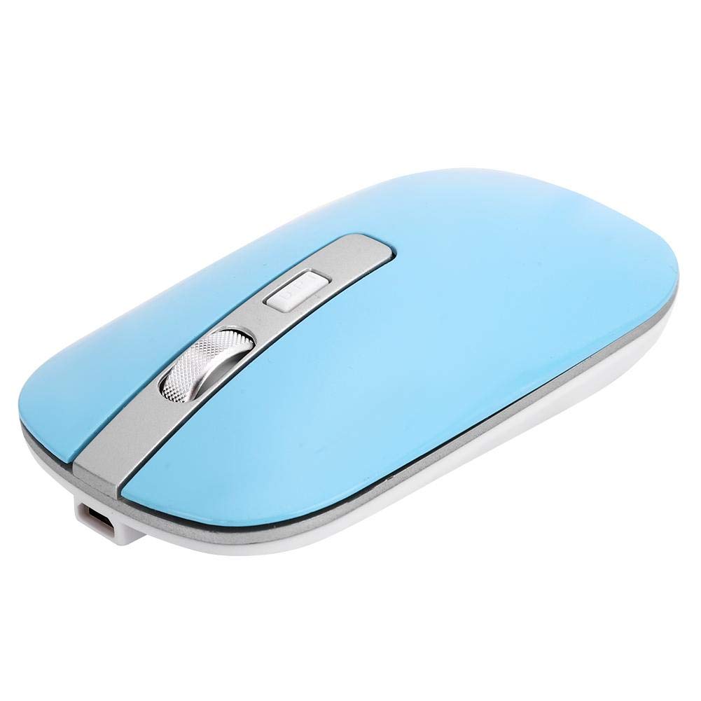 Hilitand Wireless Gaming Mouse - 1600 DPI Ergonomic Optical Mouse with USB Receiver for PC & Laptop, 3 Adjustable DPI Levels, 10m Wireless Range (Blue) - Perfect for Gaming, Office Work & Home Use