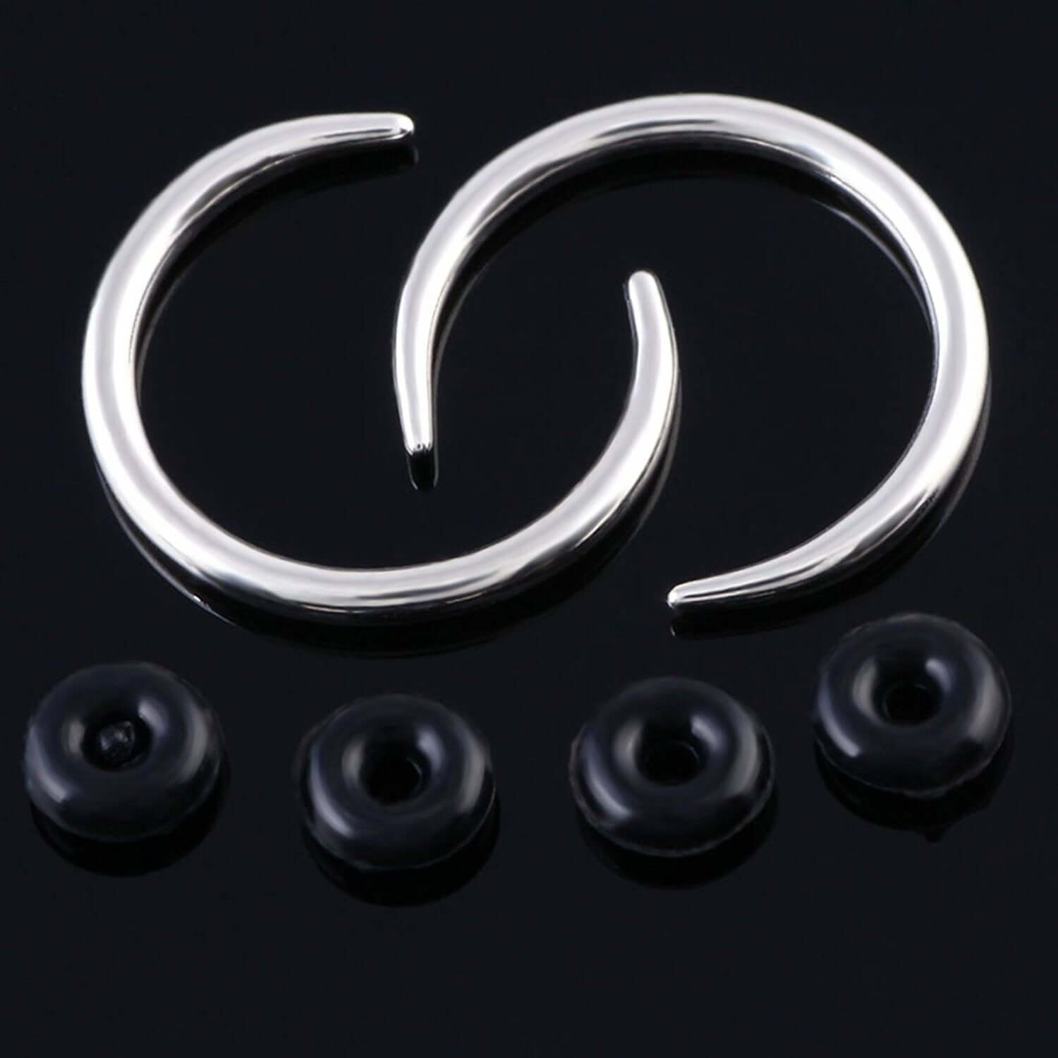 Minimalist Nose Ring Hoop Clicker - 18G Gold Plated Stainless Steel Seamless Nose Stud for Women | Perfect for Everyday Wear, Parties & Special Occasions