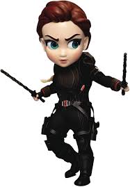Black Widow Marvel Avengers Endgame Action Figure - Beast Kingdom Egg Attack EAA-082 Collectible Toy for Fans & Gift Ideas | Superhero Display, Movie Merchandise, Cosplay Prop