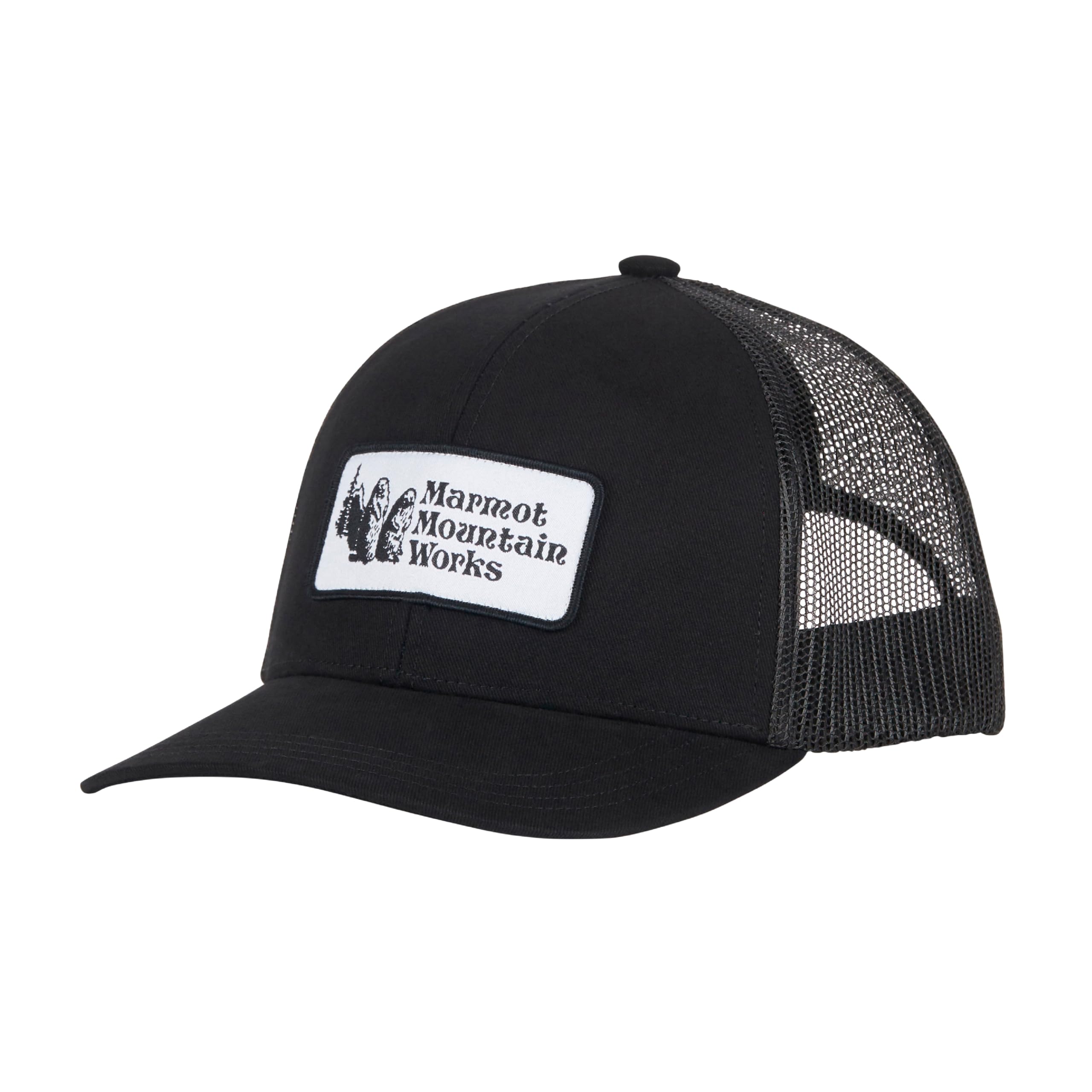 Vintage MARMOT Retro Trucker Hat for Men & Women - Adjustable Snapback Cap for Outdoor, Hiking & Casual Wear