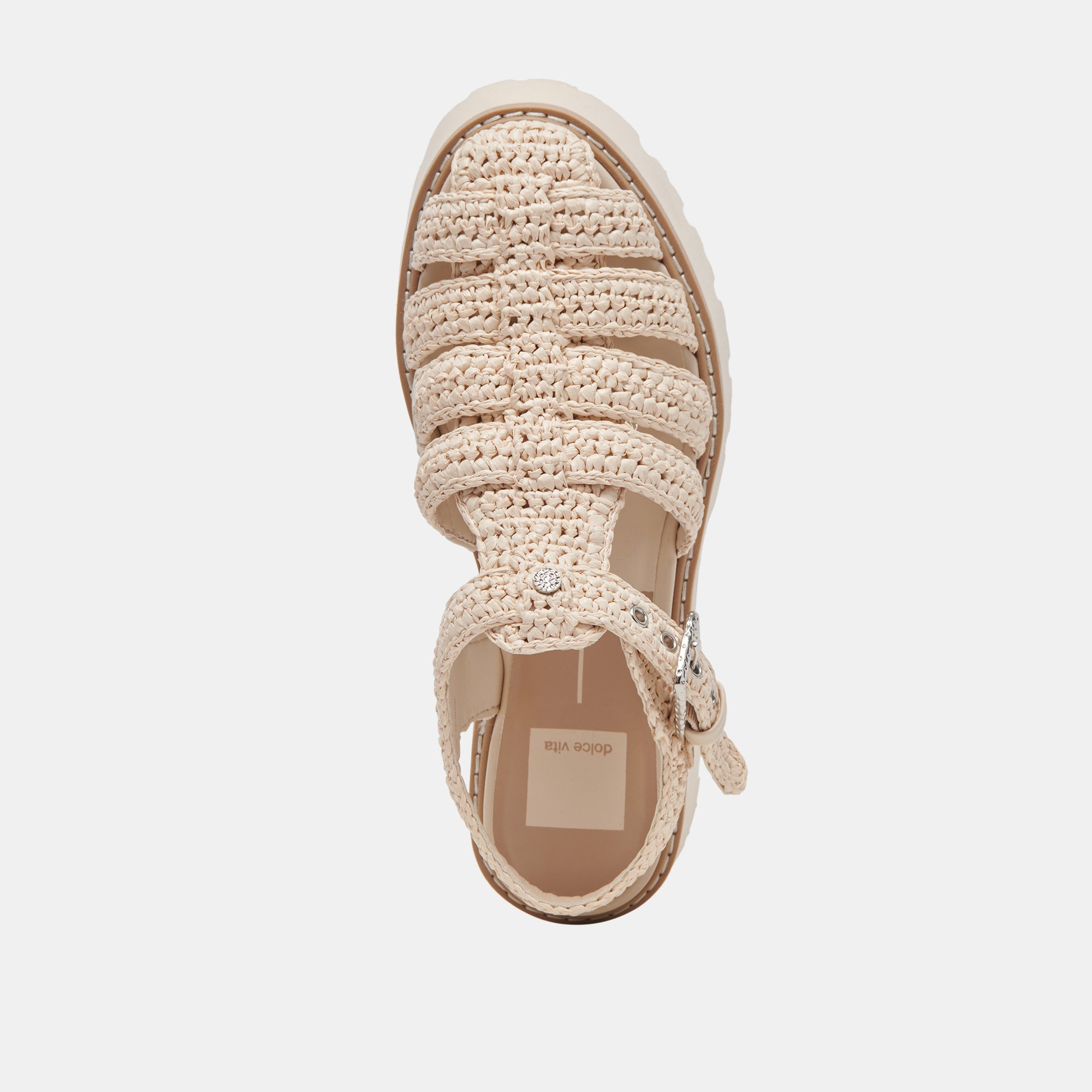 LASLY Women's Oatmeal Knit Sandals - Comfortable Summer Slip-On Shoes for Beach, Vacation & Casual Wear