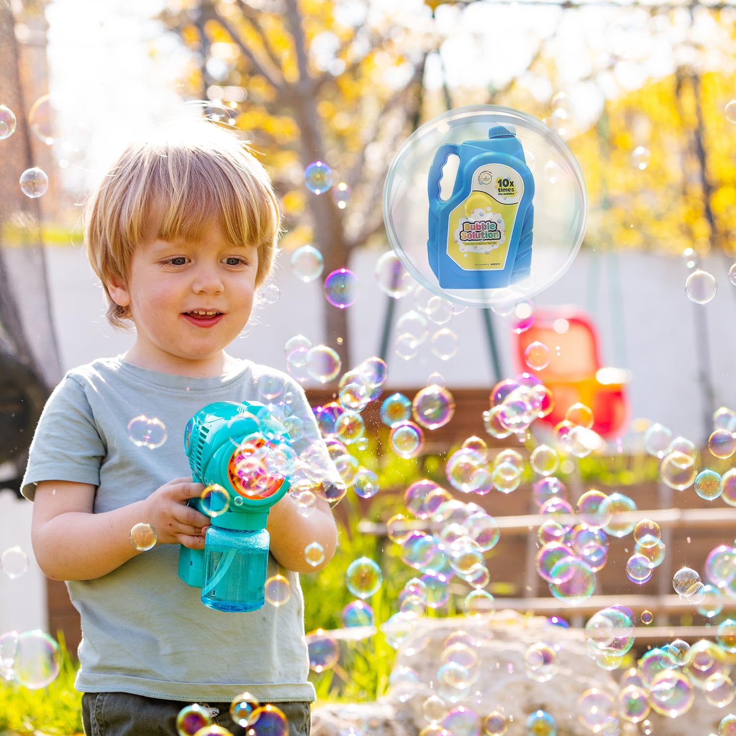 Non-Toxic Bubble Solution Refill 32oz - for Bubble Machines & Toys (2-Pack) - Perfect for Parties & Outdoor Play