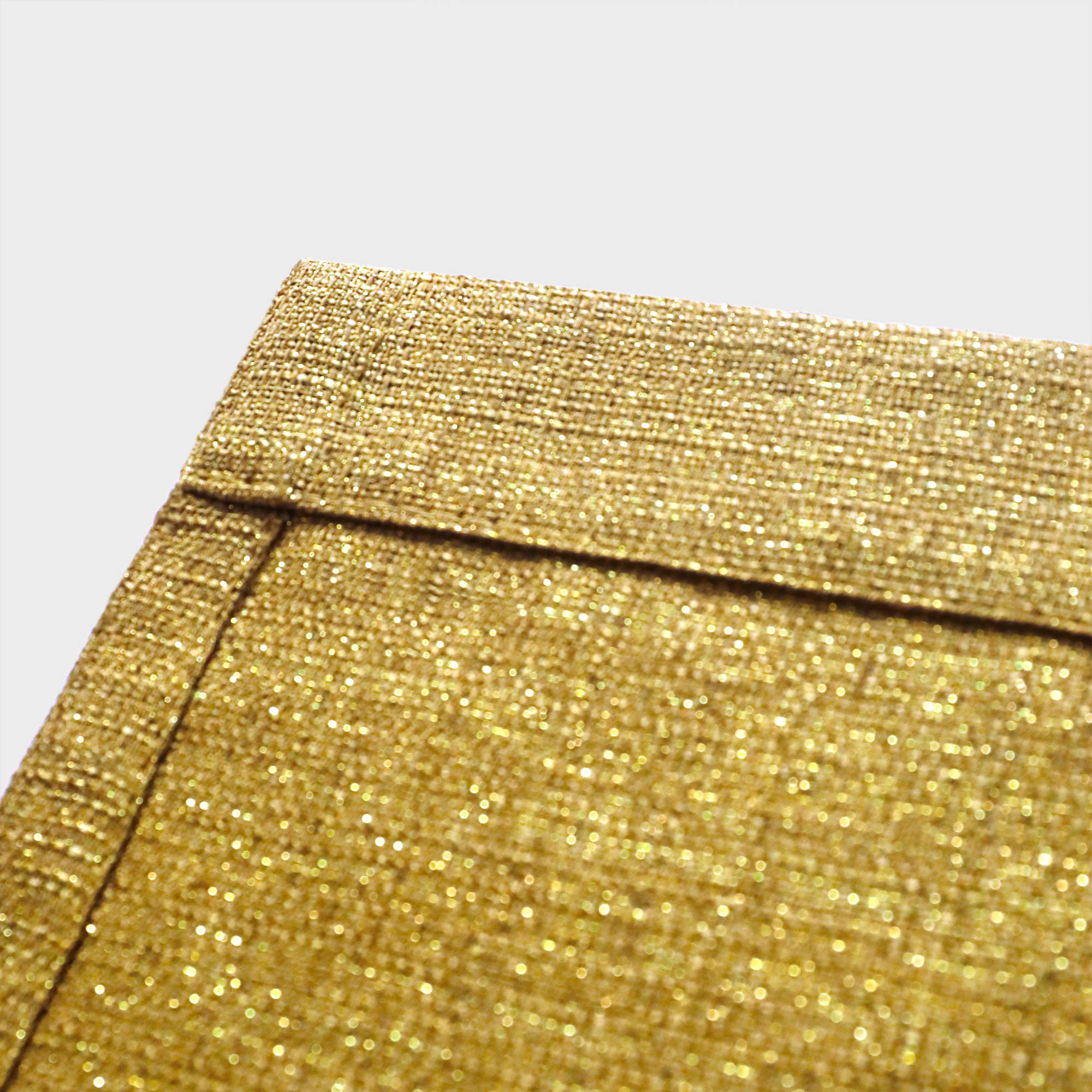 Luxury Gold Glitter Window Curtains Set of 2 - 52x95 Inch Rod Pocket Drapes for Living Room & Bedroom - Sparkle Shimmer Bling Brown Curtain Panels for Home Decor, Wedding Backdrop & Photo Shoot Background