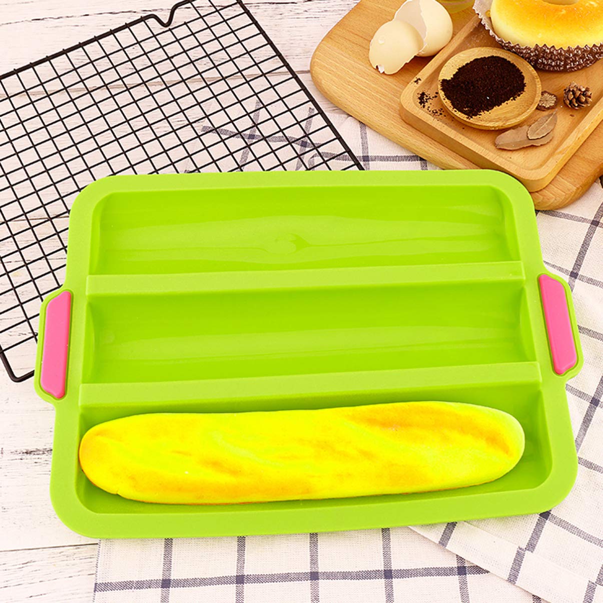 Non-Stick Silicone Bread Pan - Square Baking Tray for Cakes, Chocolate, Biscuits & Soap Making | Premium Kitchen Bakeware for Perfect Toast & Desserts | Ideal for Home Bakers & DIY Crafts