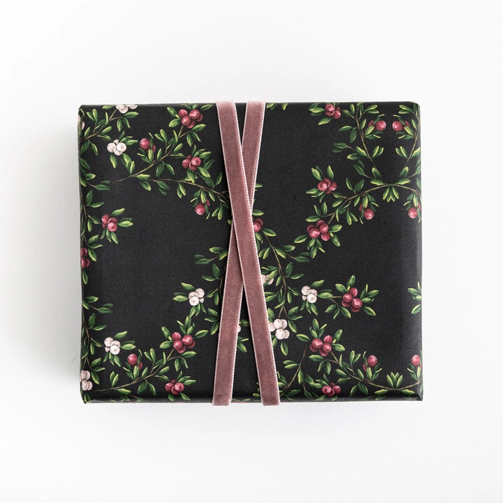 Merry Nouveau Wrapping Paper - Premium Holiday Gift Wrap for Christmas, Birthdays & Special Occasions - Elegant Floral Design for Present Wrapping, Party Decorations & DIY Crafts