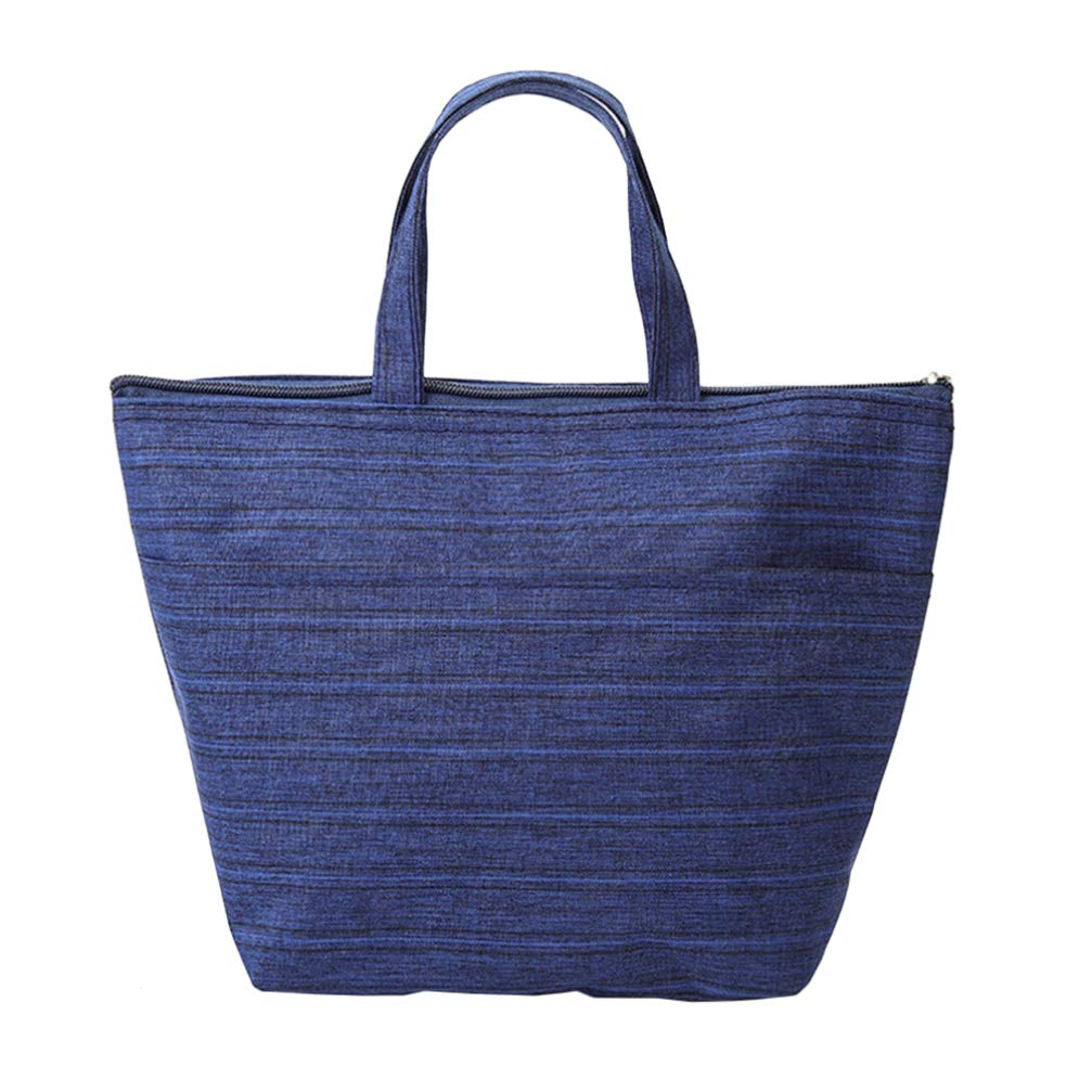 **Cabilock Insulated Lunch Bag - Water Resistant Bento Tote & Breastfeeding Storage Bag with Zipper - Portable Cooler for Outdoor, Office, School & Travel (Blue)**
