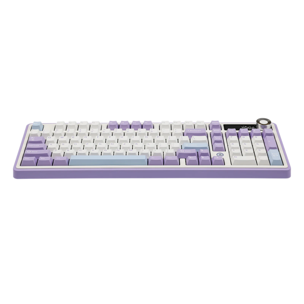 Ajazz AK980 RGB Mechanical Keyboard - Purple, White & Blue - Wired & Wireless with Screen - Maillard Switches - Perfect for Gaming, Typing & Office Work