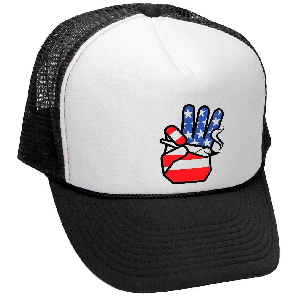 Vintage USA Flag Trucker Hat - Patriotic American Flag Baseball Cap for Men & Women - Perfect for 4th of July, BBQ, and Outdoor Events