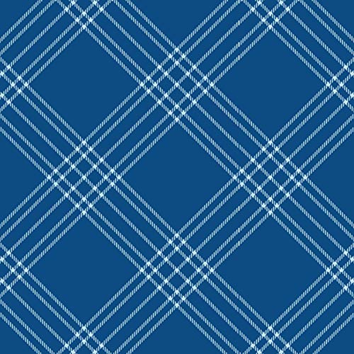 White Stripes on Blue