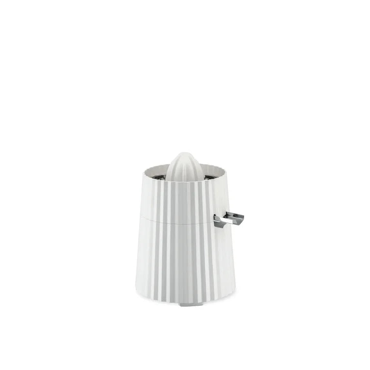 Alessi Plisse Electric Citrus Juicer - White | Automatic Orange & Lemon Squeezer for Fresh Juice | Perfect for Breakfast, Cocktails & Healthy Drinks