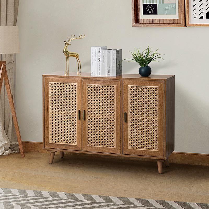 Dario 3-Door Accent Cabinet - Stylish Storage Solution for Living Room, Bedroom & Entryway | Solid Wood Furniture for Home Decor