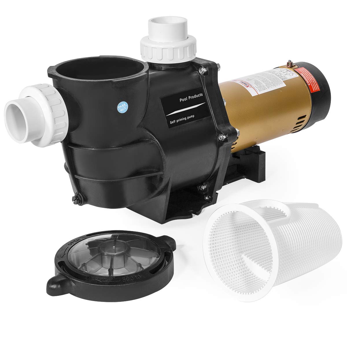 XtremepowerUS 2HP Variable Speed In-Ground Swimming Pool Pump - 230V High Flow with 2