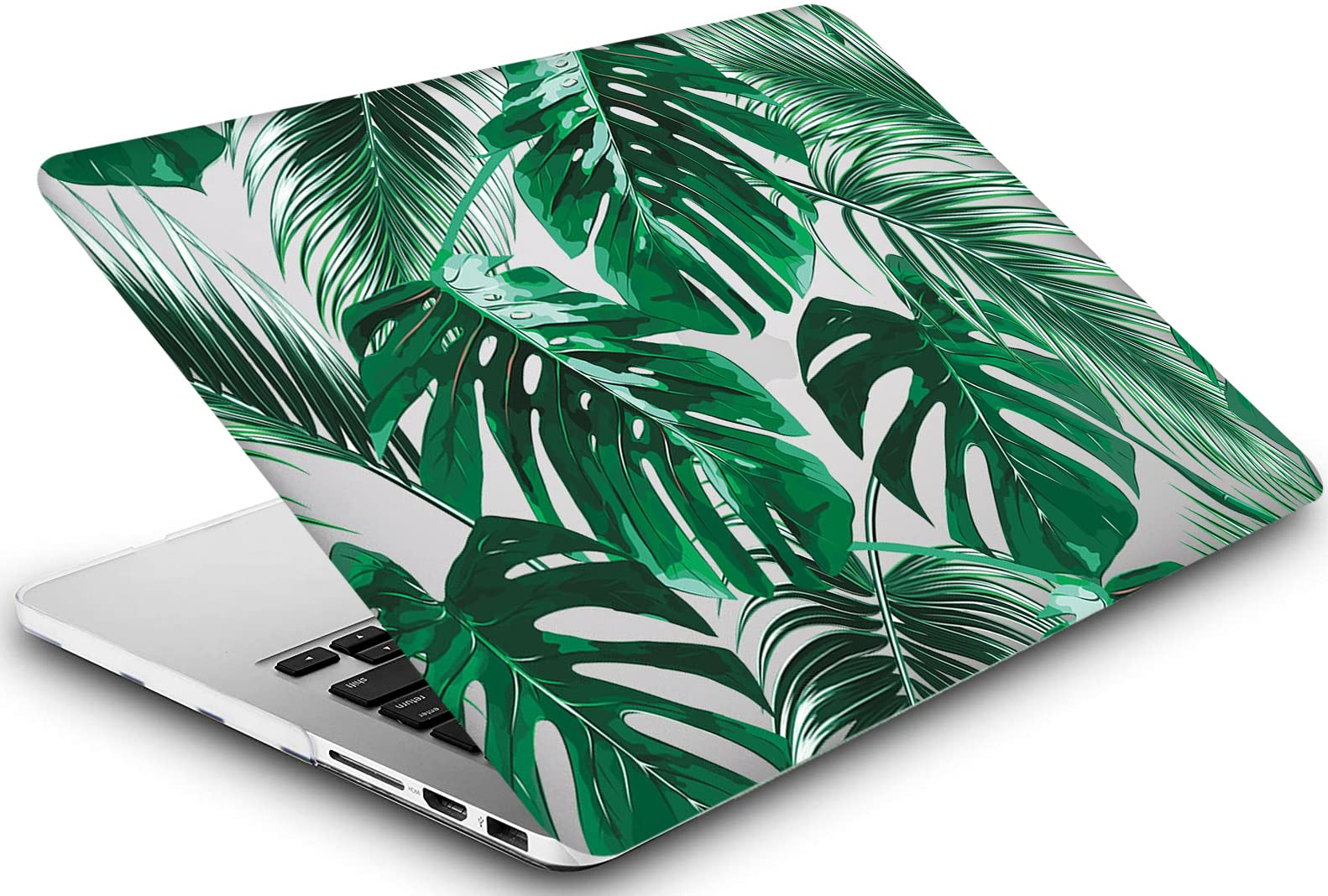 Eco-Friendly Palm Leaf Hard Shell Laptop Case for MacBook Retina 12-inch (2015-2017 Models A1534) - Tropical Design Protective Cover for Work, Travel & School
