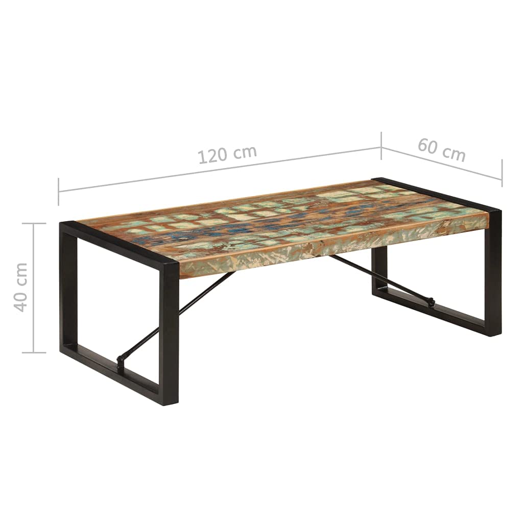 Rustic Industrial Coffee Table 47.2