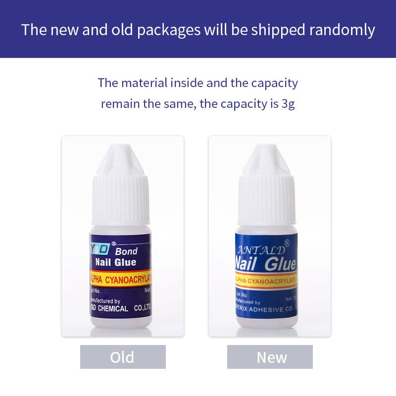 3g Nail Glue for False Tips & Nail Decorations - Strong Bonding for Acrylic Nails, Press On Nails & Nail Art - Perfect for Salon, Home Manicure & DIY Nail Extensions