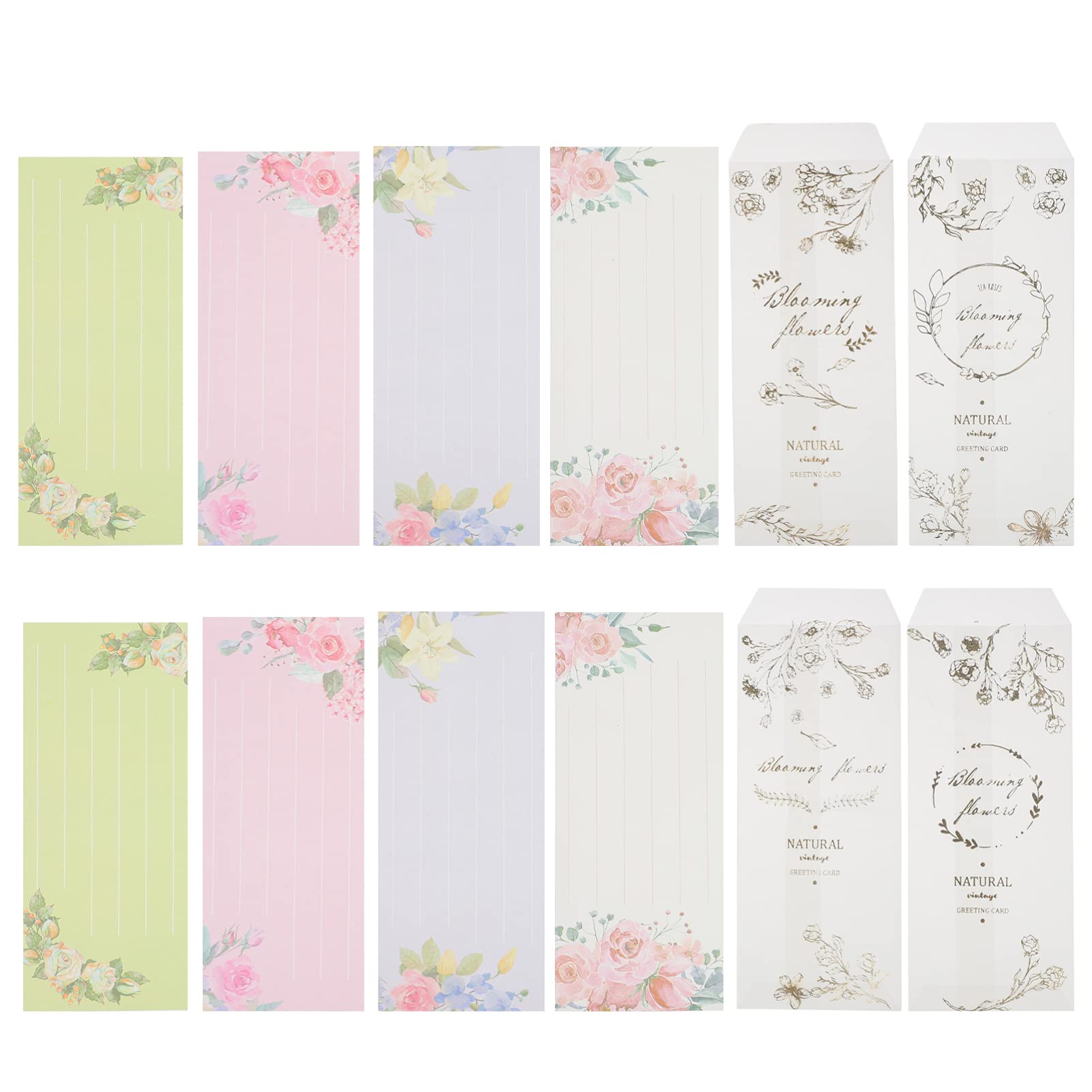 NUOBESTY 4-Pack Adorable Stationery Paper Set - Letter Writing Paper, Notepad & Envelopes for Notes, Cards, Invitations & DIY Crafts - Perfect for Home, Office & School Use