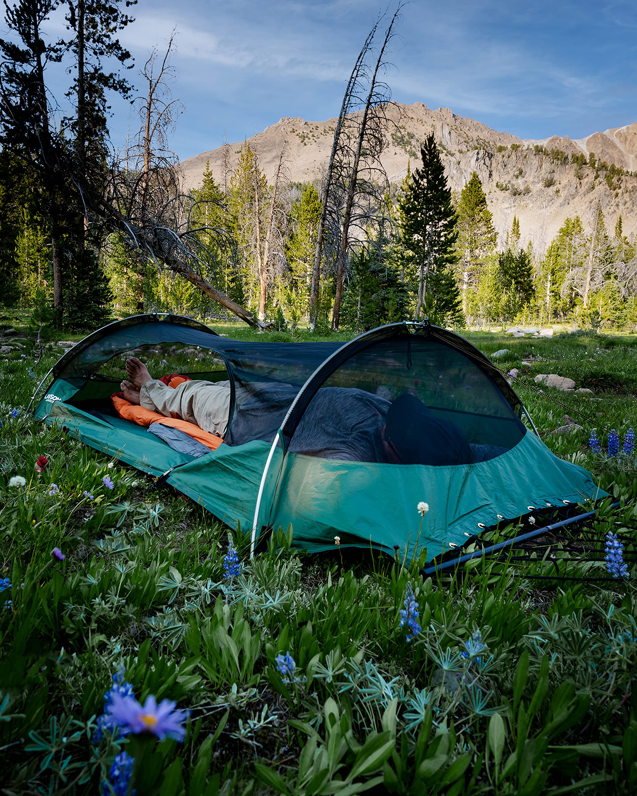 Lawson Hammock Blue Ridge Camping Hammock - Portable Lightweight 2-in-1 Hammock Tent for Backpacking, Hiking & Outdoor Adventures - Perfect for Camping, Backyard Relaxation & Travel