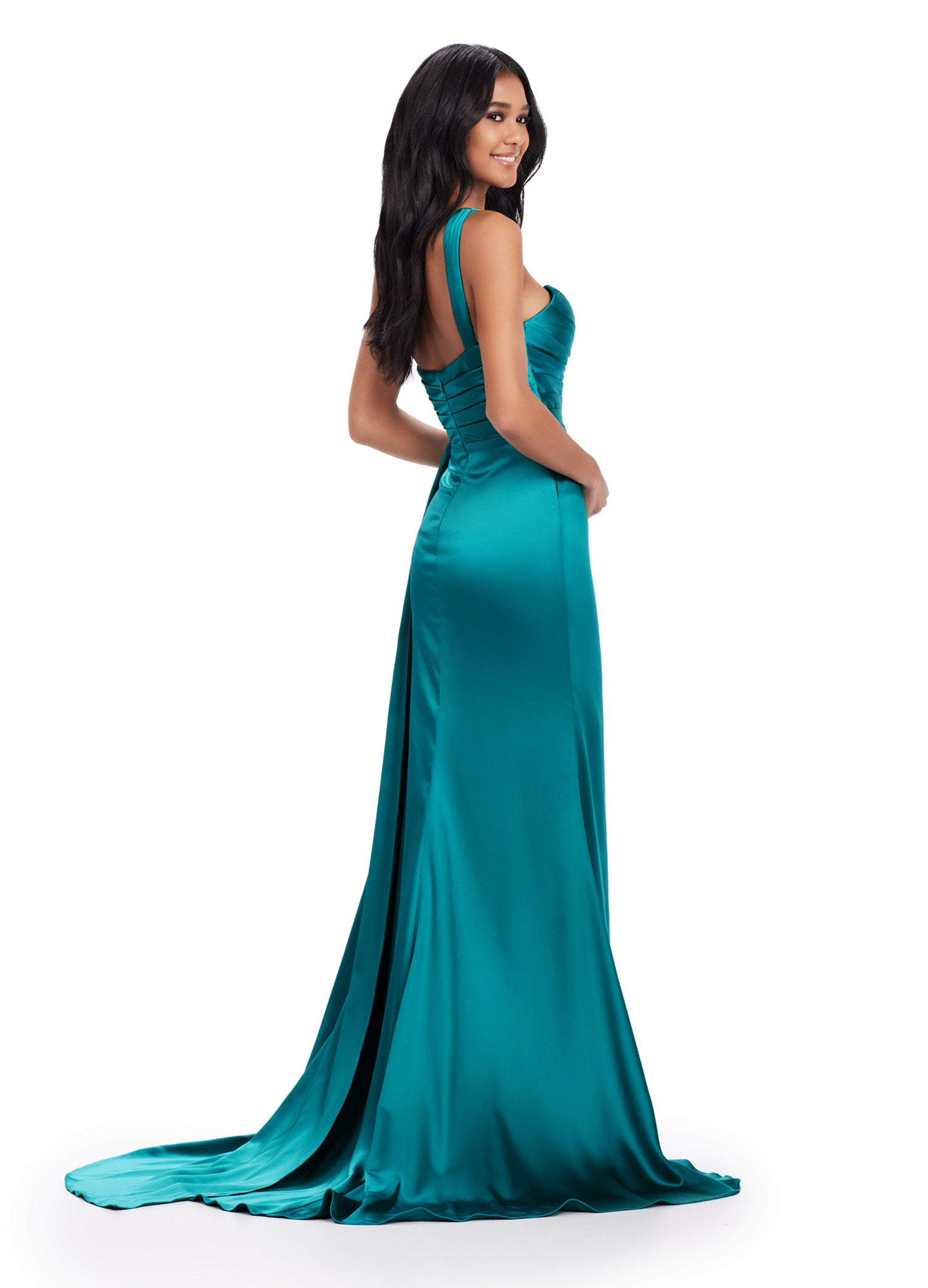 ASHLEYlauren Women's Elegant Floral Print A-Line Dress 11576 - Perfect for Parties, Weddings & Special Occasions