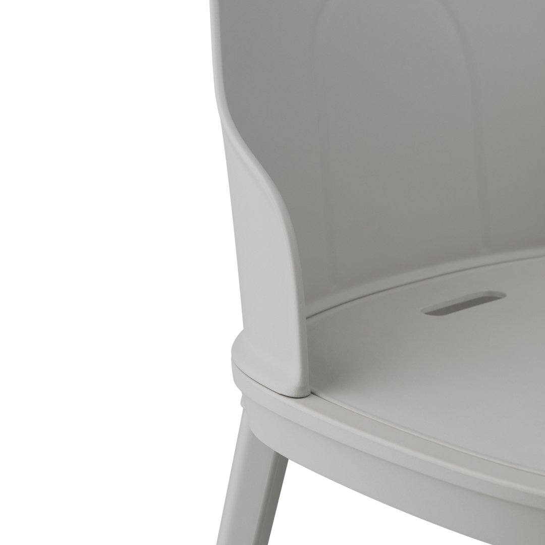 Allez Outdoor Dining Chair - Lightweight Patio Chairs for Backyard, Garden, Poolside & Restaurant - Weather-Resistant Aluminum Bistro Seating