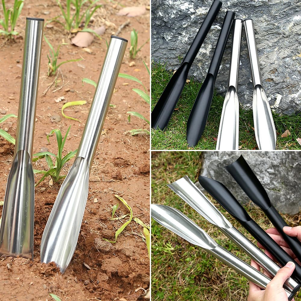 **Heavy Duty Multi-Purpose Garden Shovel & Planting Knife - Weeding, Bulb Planting, Cultivating Tool with Hanging Hole - Durable Yard Trowel for Gardening (Black) | Perfect for Home Gardens, Landscaping & Outdoor Planting**