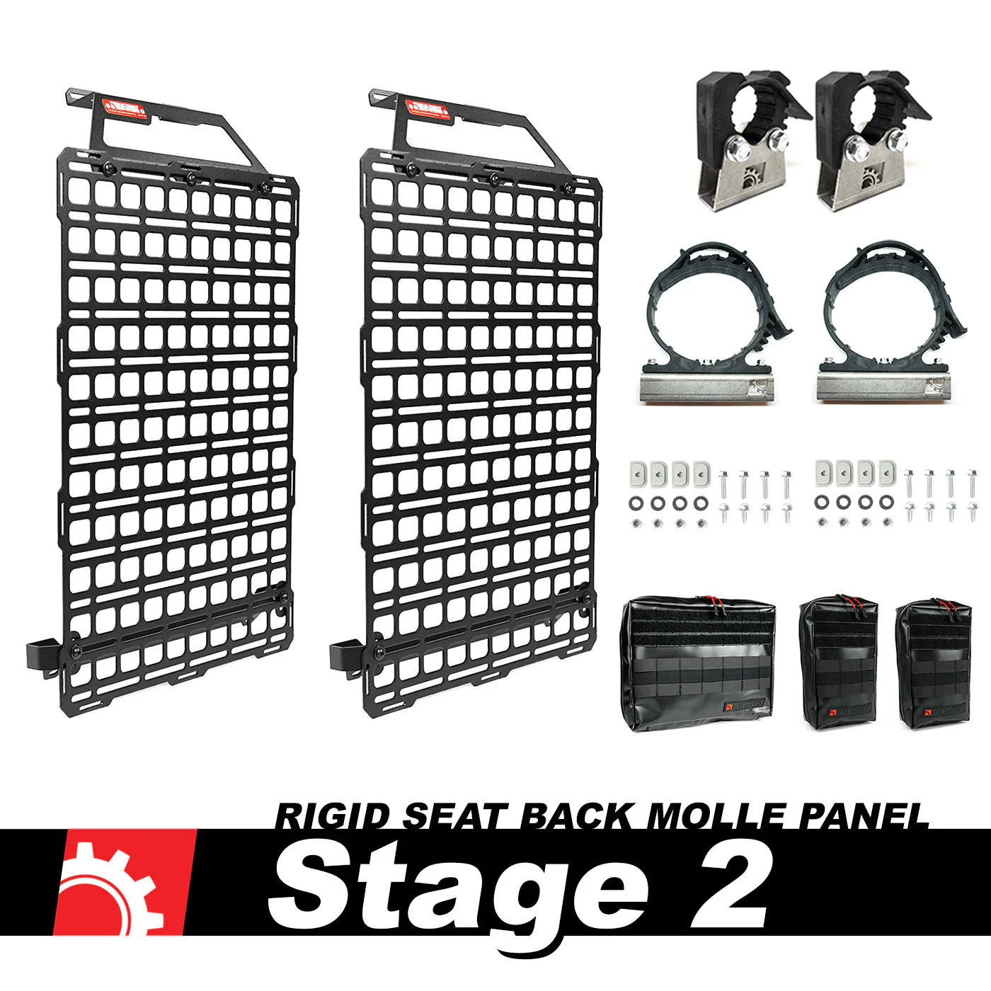 2023 Colorado & Canyon Seat Back MOLLE Panel Kit - Heavy Duty Tactical Gear Organizer for Truck Accessories - Perfect for Off-Road, Camping & Emergency Preparedness