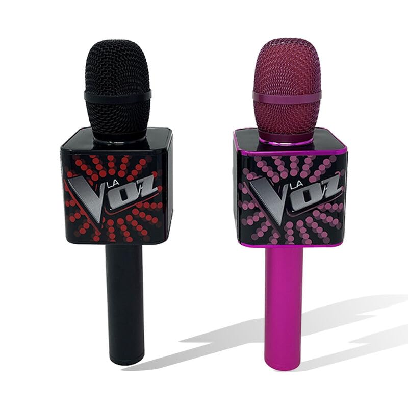 Official Voice Microphone with Built-in Speakers, Black (RS412001) - Perfect for Karaoke, Live Streaming, and Home Recording