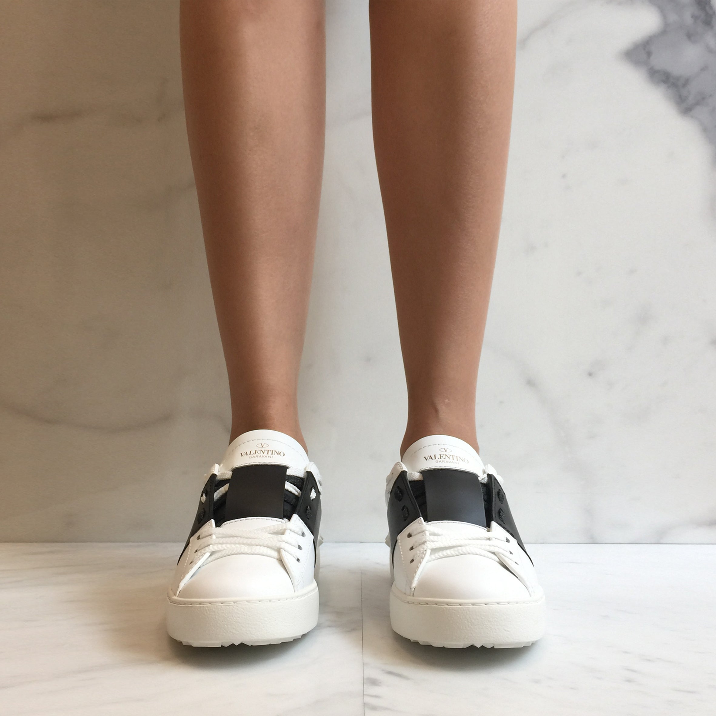 Open Sneaker - White & Black Breathable Casual Shoes for Men & Women | Perfect for Running, Walking & Gym Workouts