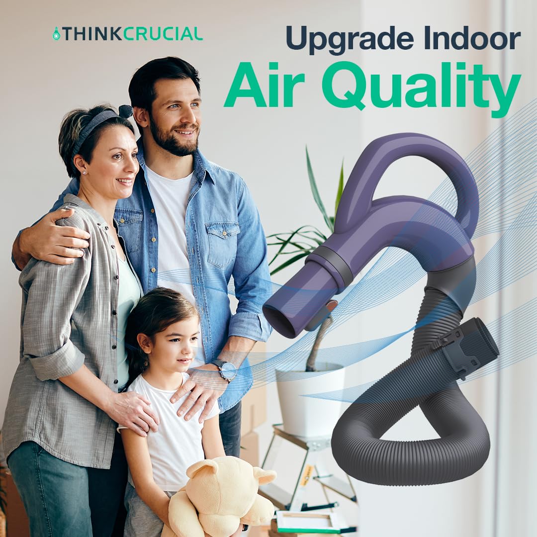 Think Crucial Replacement Vacuum Hose for Shark NV350 NV351 NV352 UV440 - Lightweight Durable 113FFJ Compatible Hose Handle - Perfect for Home Cleaning & Pet Hair Removal (1 Pack)