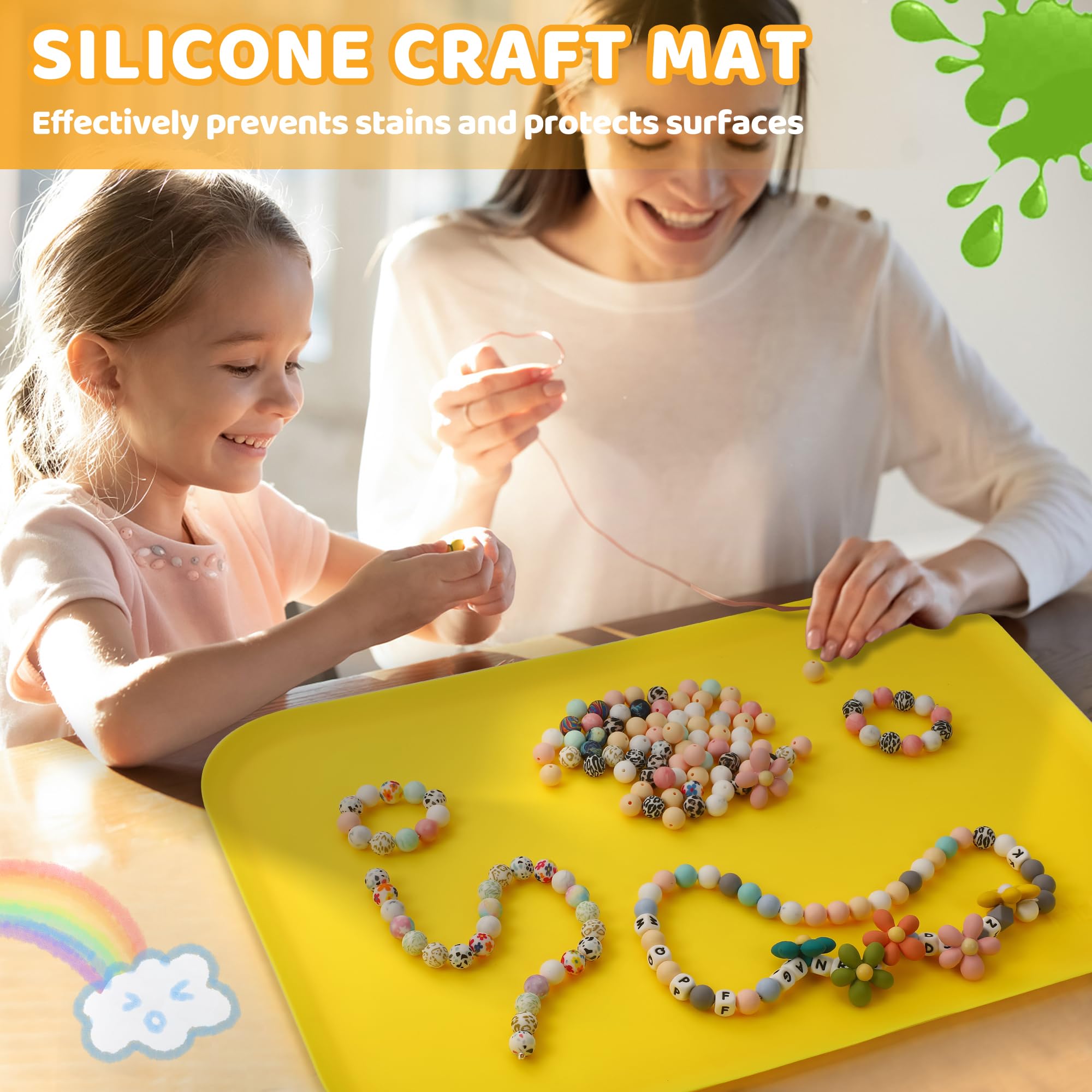 Non-Toxic Silicone Art Mats for Kids - 24